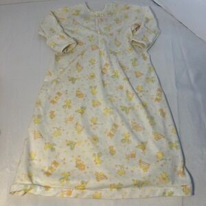Vintage Carters Layette Infant Sleeping Gown Duck‎ Animal Print 100% Polyester